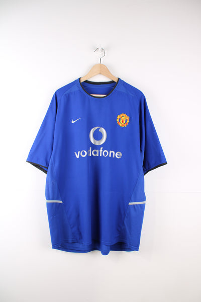 2002-2003 Manchester United Away football shirt with embroidered badges and Vodafone flocked sponsor across the chest. good condition